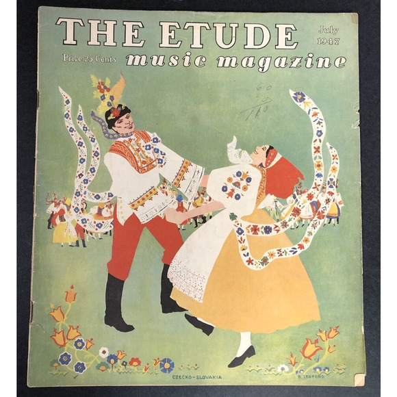 1940s The Etude Music Magazine 11 issues LOT from Vintage Ads SHEET MUSIC - Picture 5 of 16